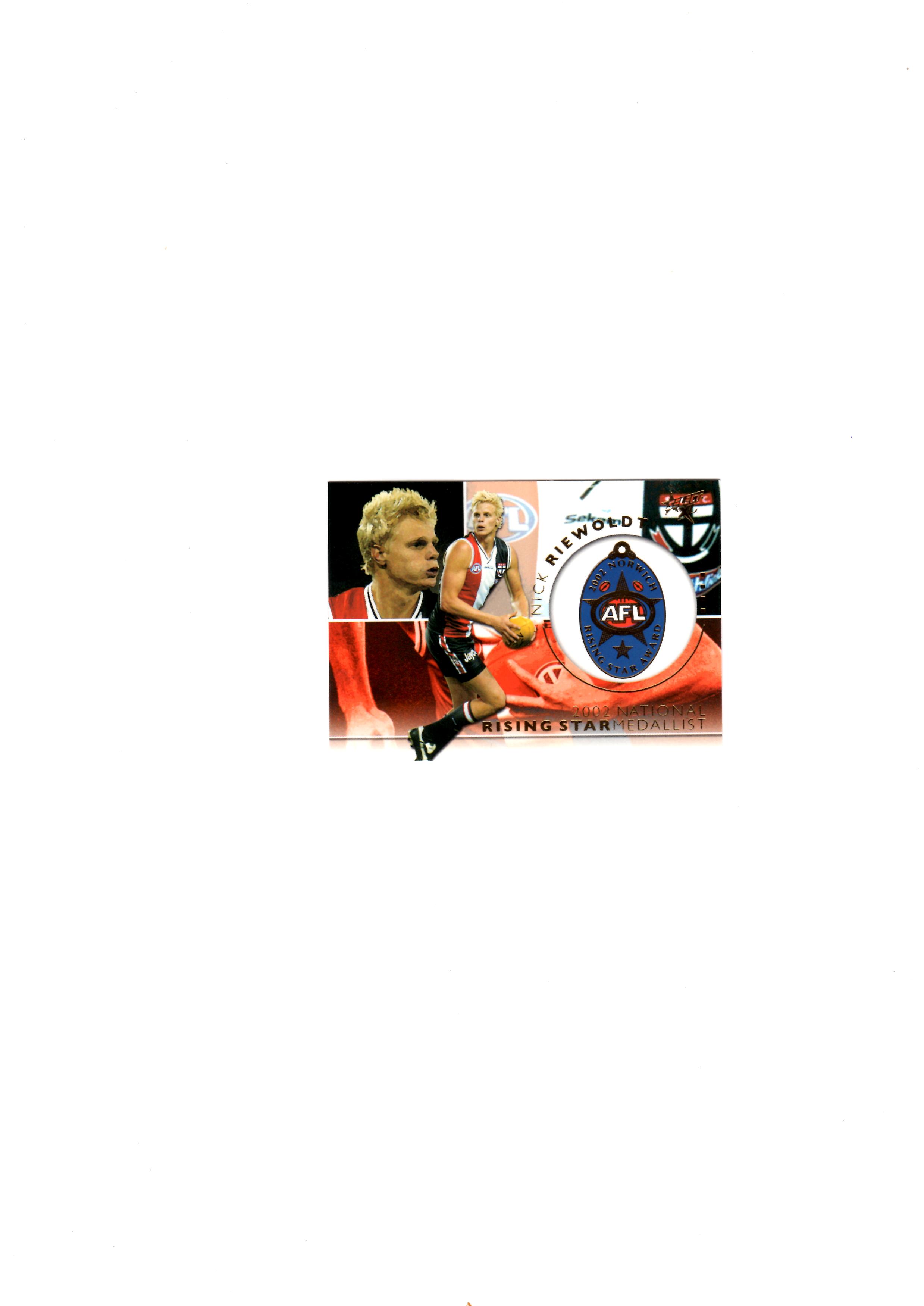 Nick Riewoldt Rising Star :: SAINT KILDA :: AFL :: Trading Cards 